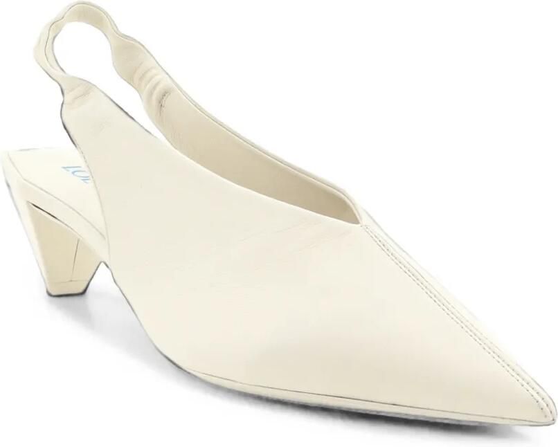 LOEWE Origami Cubic leren pumps Wit - Foto 4