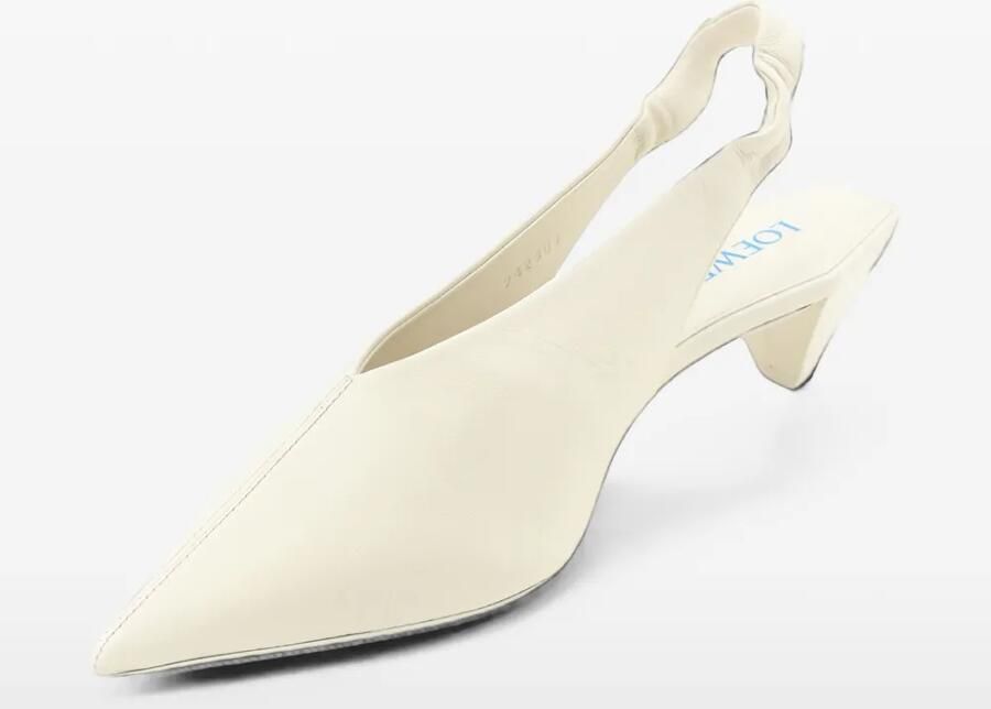 LOEWE Origami Cubic leren pumps Wit - Foto 2