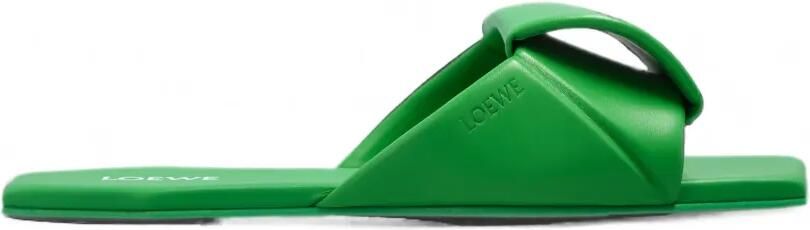 LOEWE Origami leren sandalen Groen