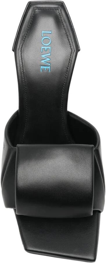 LOEWE Origami leren sandalen Zwart - Foto 2