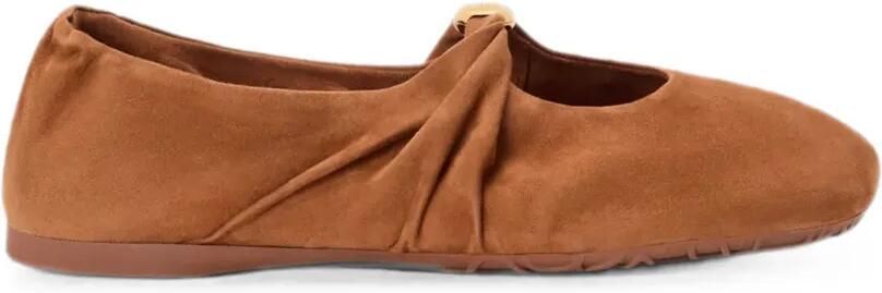 LOEWE Pebble Soft ballerina's Bruin