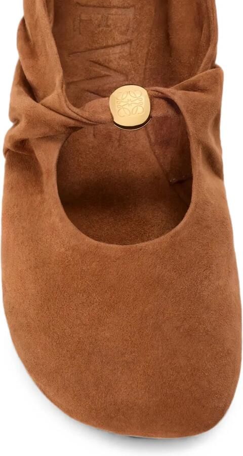 LOEWE Pebble Soft ballerina's Bruin - Foto 3