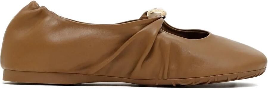 LOEWE Pebble Soft ballerina's van nappa lamsleer Bruin