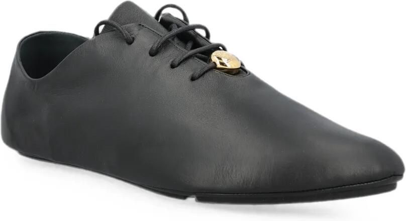 LOEWE Pebble Soft nappa kalfsleren veterschoenen Zwart - Foto 3
