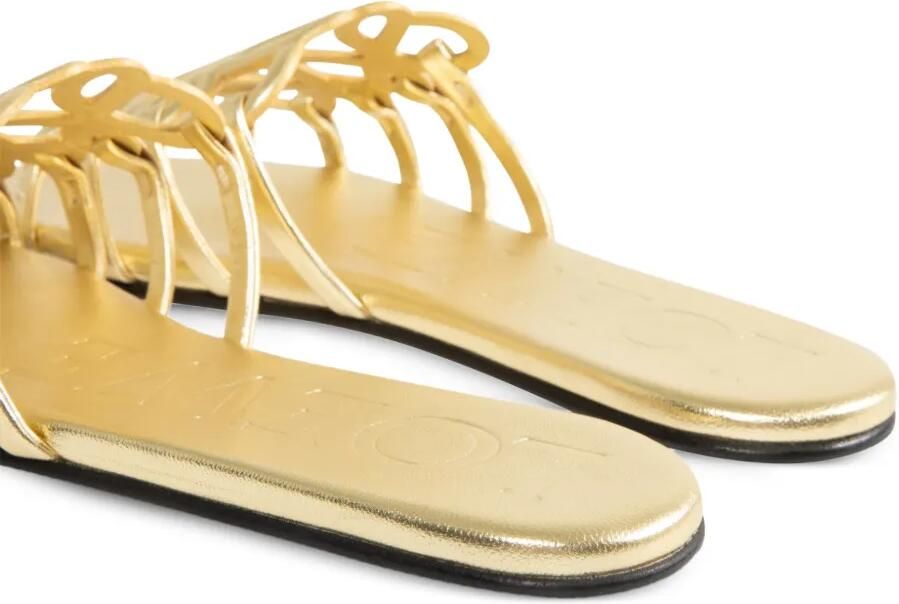 LOEWE Petal Anagram sandalen Goud - Foto 3