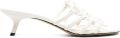 LOEWE Petal Anagram kalfsleren slippers Wit - Wit