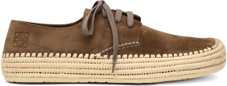 LOEWE Rio espadrilles met logo-reliëf Bruin