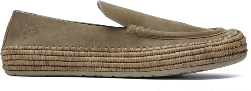 LOEWE Rio suède espadrilles Grijs