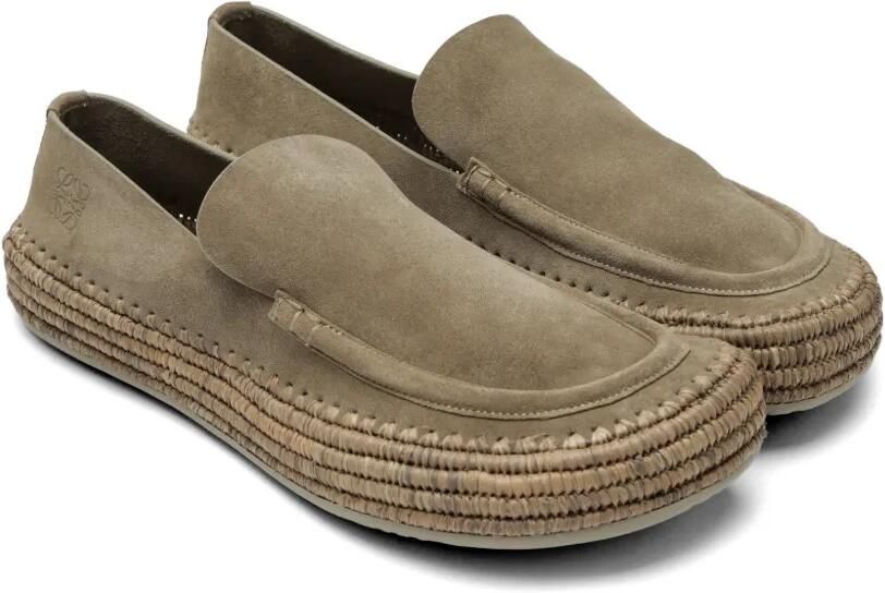 LOEWE Rio suède espadrilles Grijs - Foto 3