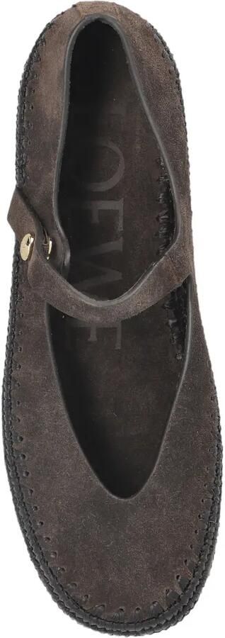 LOEWE Rita Mary-Jane ballerina's Bruin - Foto 2