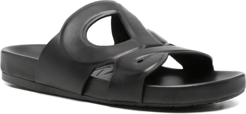 LOEWE Sandalen met logoprint Zwart
