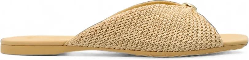 LOEWE Sandalen met raffia-effect Beige
