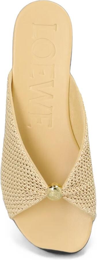 LOEWE Sandalen met raffia-effect Beige - Foto 2