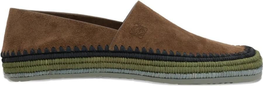 LOEWE Suède espadrilles Bruin