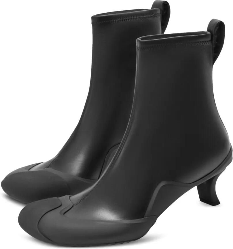 LOEWE The Dive leather kitten-heel boots Zwart - Foto 2