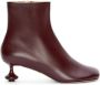LOEWE Toy ankle bootie in nappa lambskin Rood - Thumbnail 1