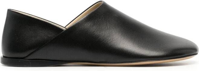 LOEWE Toy leren slippers Zwart