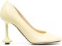 LOEWE Toy pumps met bewerkte hak Geel - Thumbnail 1