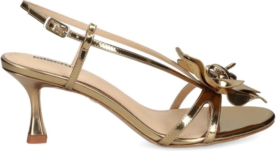 Lola Cruz 65 mm leren sandalen met hak Goud