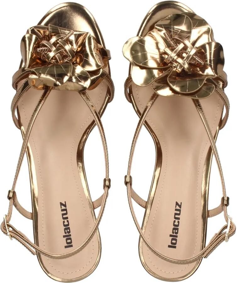 Lola Cruz 65 mm leren sandalen met hak Goud - Foto 2