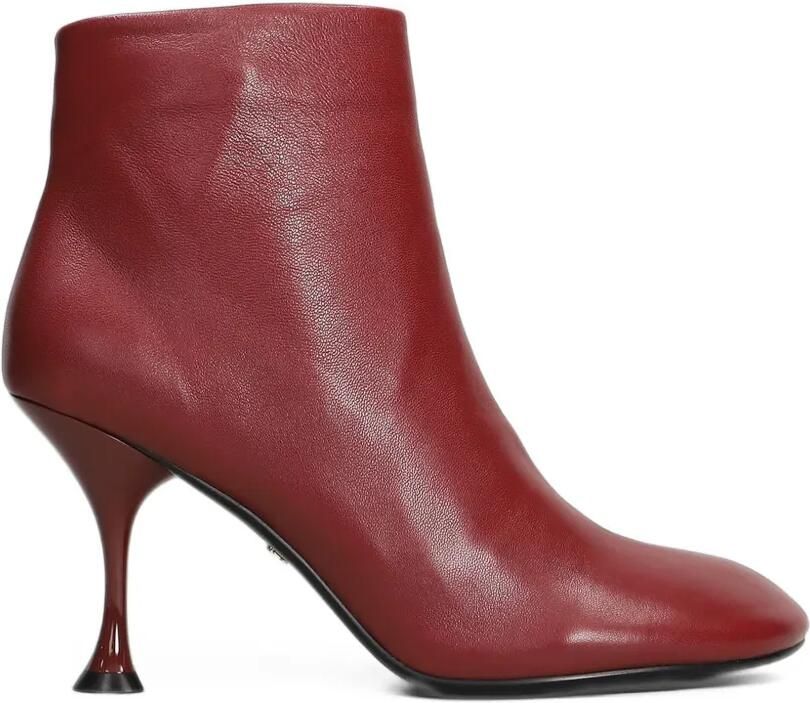 Lola Cruz Elise 85 leather ankle boots Rood