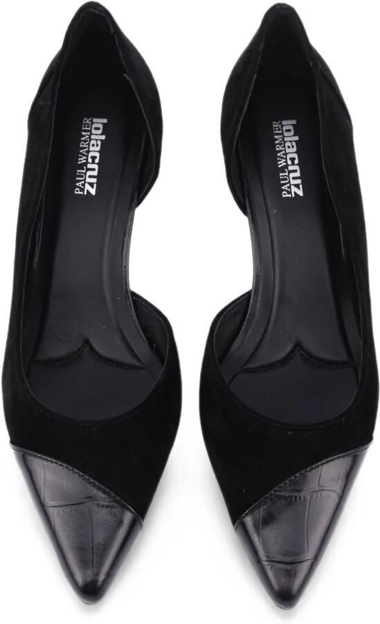 Lola Cruz Elle pumps met puntige neus Zwart - Foto 3