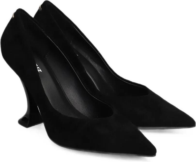 Lola Cruz Eugenia 95 suède pumps Zwart
