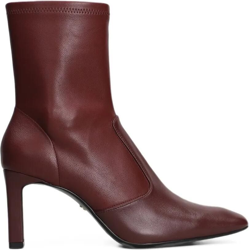 Lola Cruz Hanna 80 square-toe ankle boots Rood