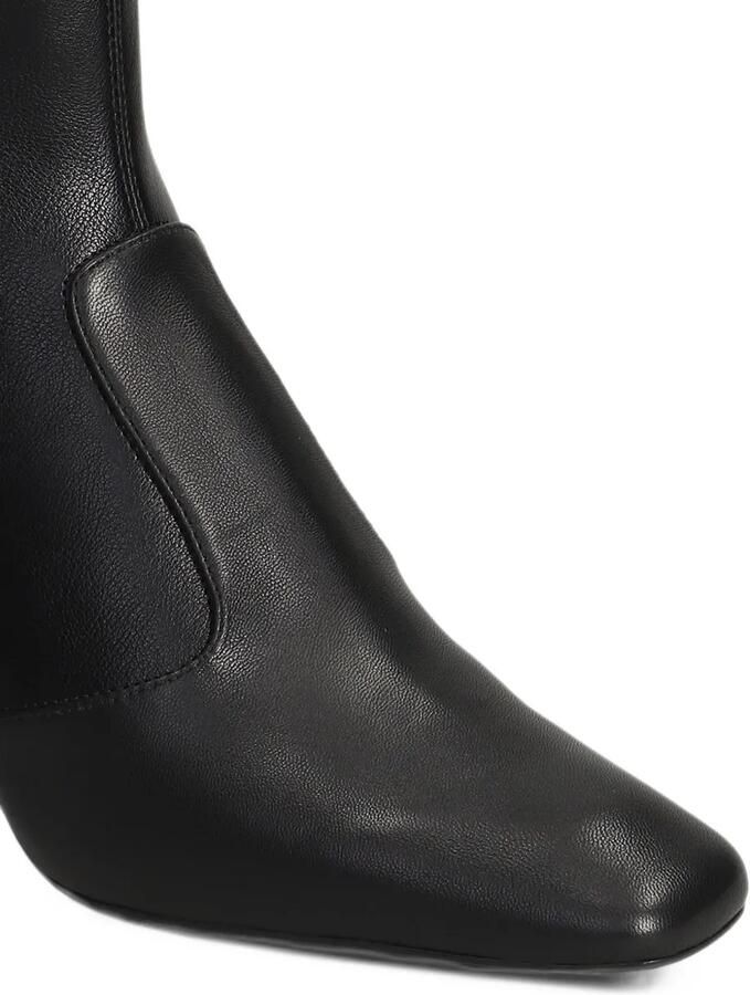 Lola Cruz Hanna 80 square-toe ankle boots Zwart - Foto 4