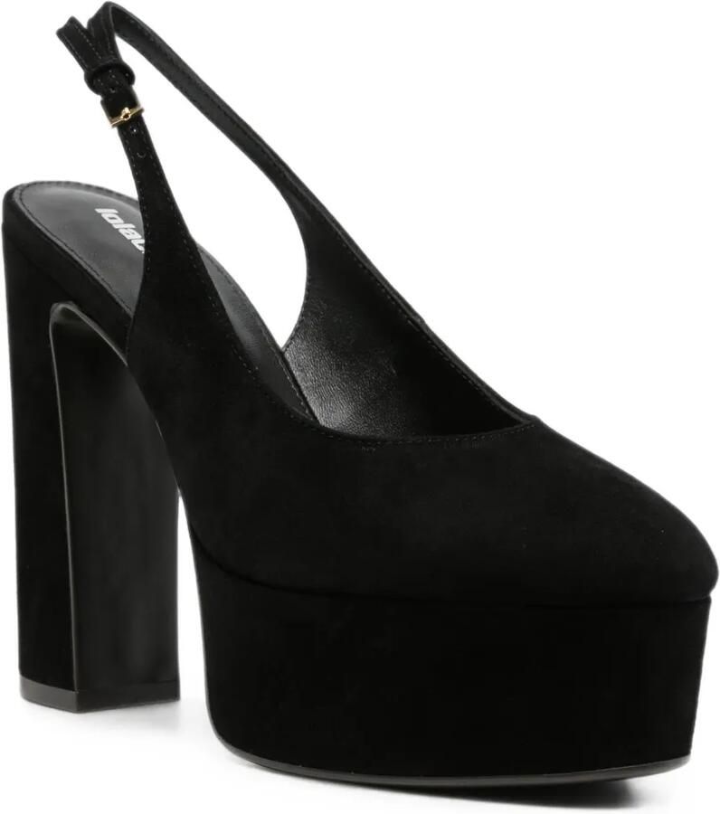 Lola Cruz Lea pumps met plateau Zwart
