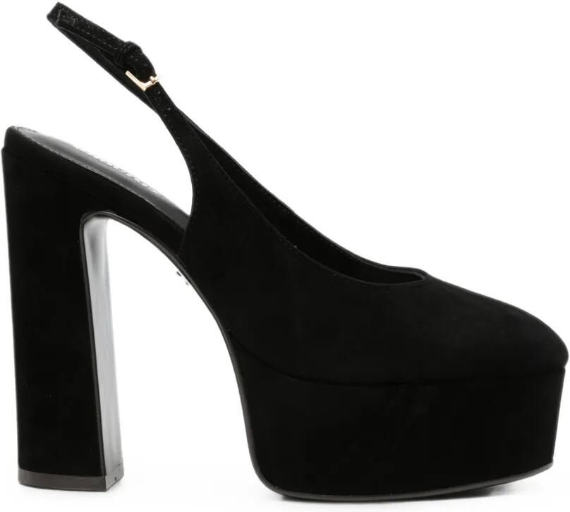 Lola Cruz Lea pumps met plateau Zwart - Foto 3