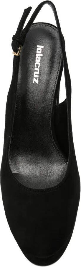 Lola Cruz Lea pumps met plateau Zwart - Foto 4