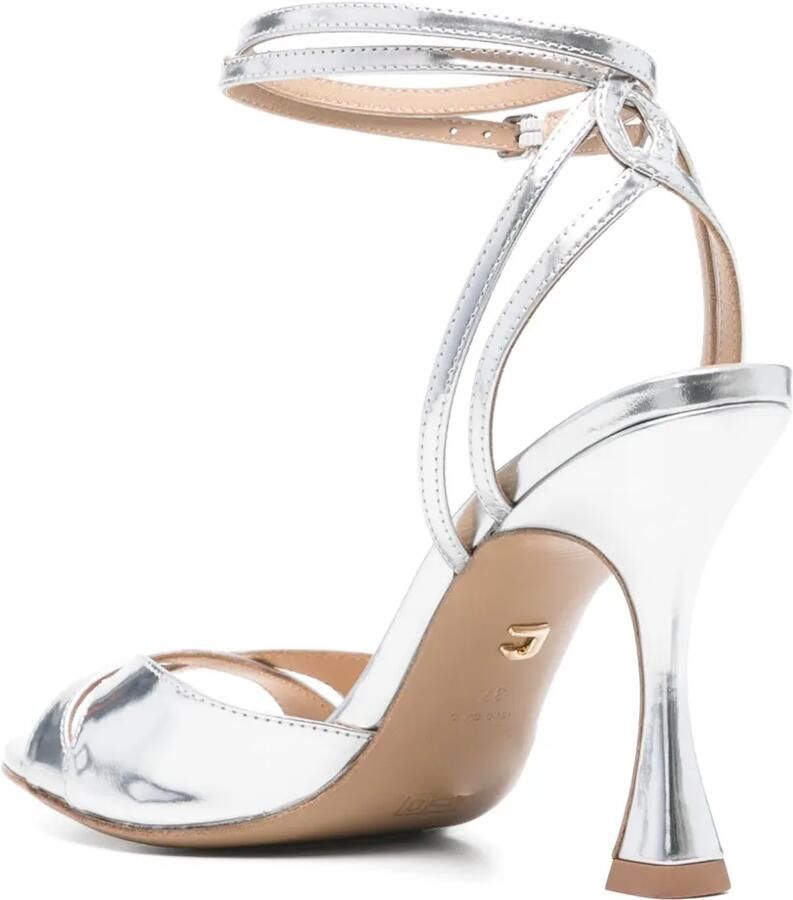 Lola Cruz Leren sandalen Zilver - Foto 3