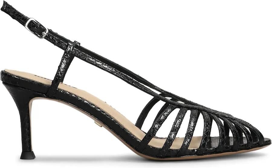 Lola Cruz Leren sandalen Zwart
