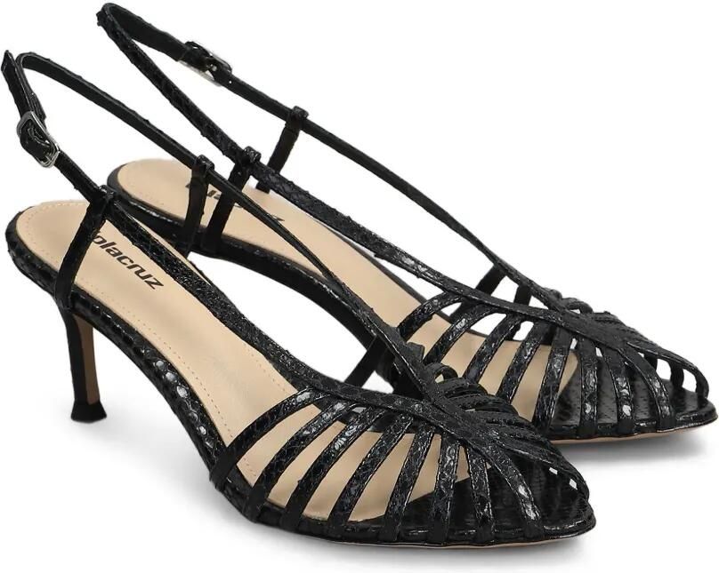 Lola Cruz Leren sandalen Zwart - Foto 4