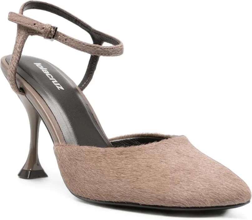 Lola Cruz Nami pumps met hak Bruin - Foto 2