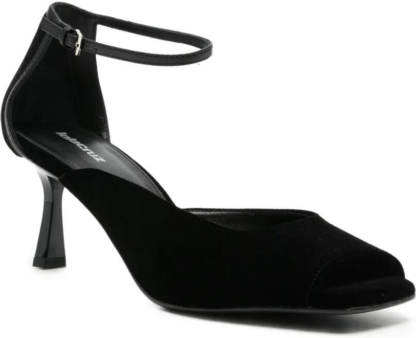 Lola Cruz Qelina pumps met open neus en enkelbandje Zwart - Foto 2