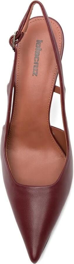 Lola Cruz Rhina slingback pumps met puntige neus Rood - Foto 3
