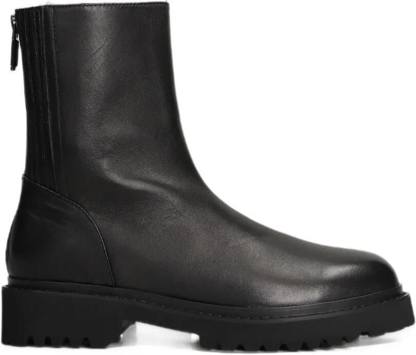 Lola Cruz ribbed-panel chelsea boots Zwart