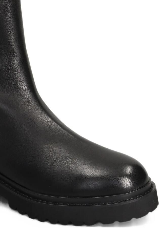 Lola Cruz ribbed-panel chelsea boots Zwart - Foto 4