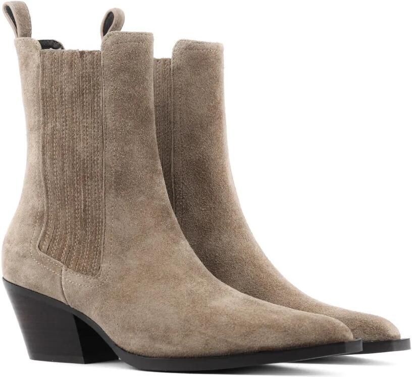 Lola Cruz Solenne suède enkellaarzen Beige - Foto 4