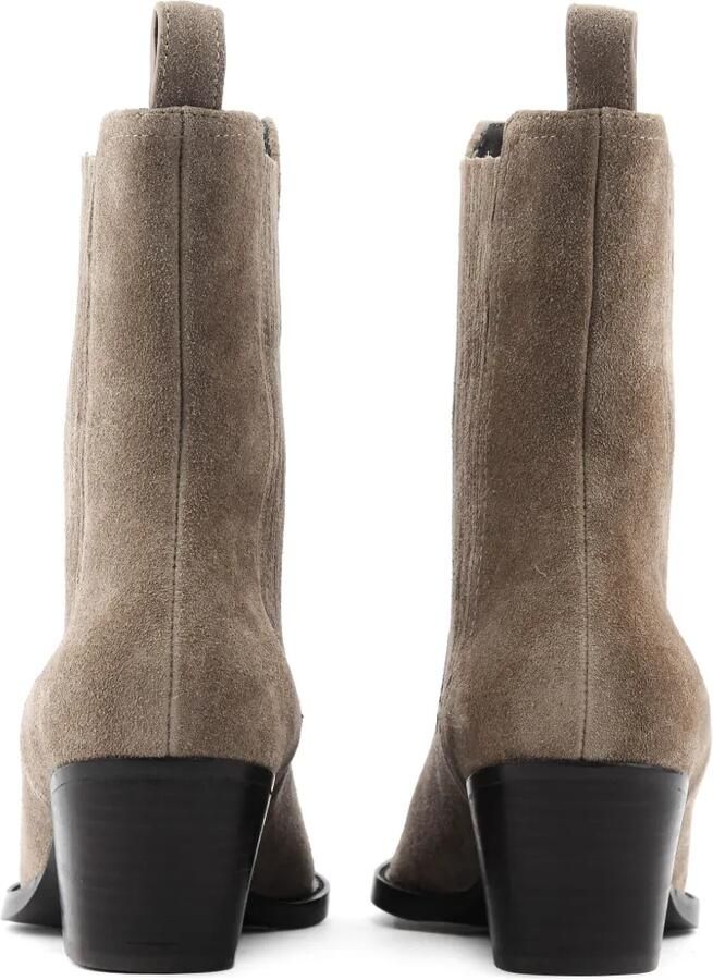 Lola Cruz Solenne suède enkellaarzen Beige - Foto 5