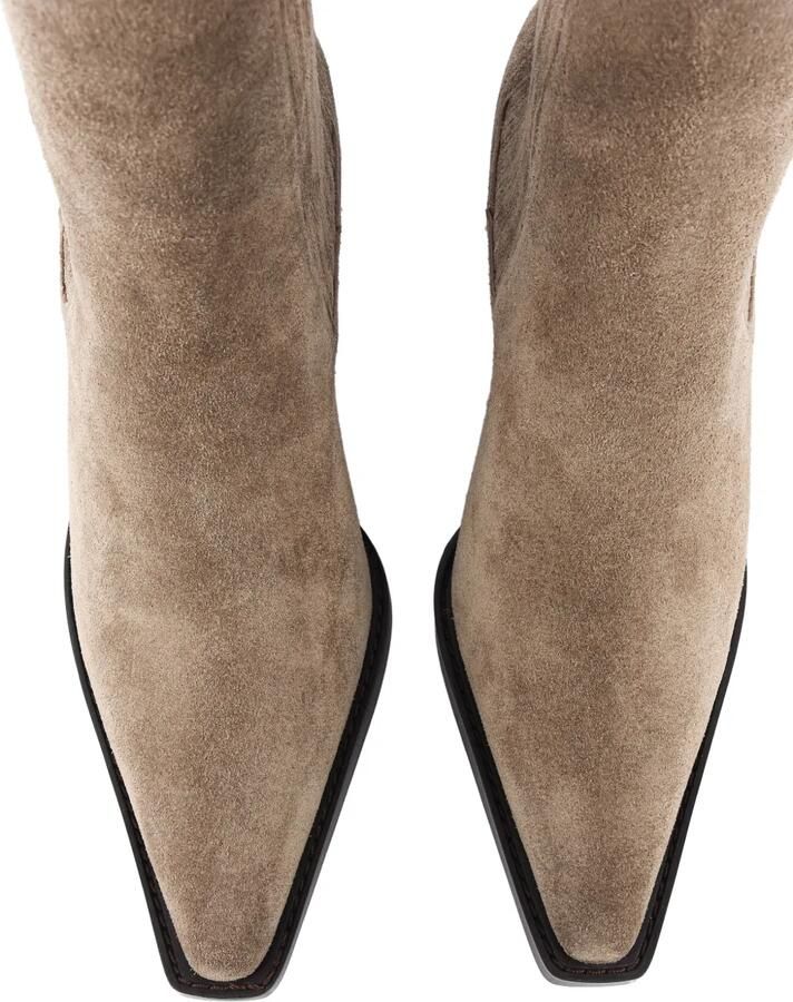 Lola Cruz Solenne suède enkellaarzen Beige - Foto 2