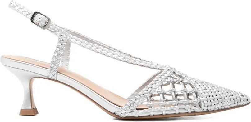 Lola Cruz Tabata pumps met hak Zilver