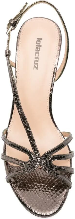 Lola Cruz Tati sandalen met open neus Grijs - Foto 4