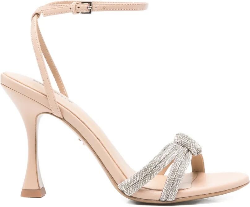 Lola Cruz Verfraaide sandalen Beige
