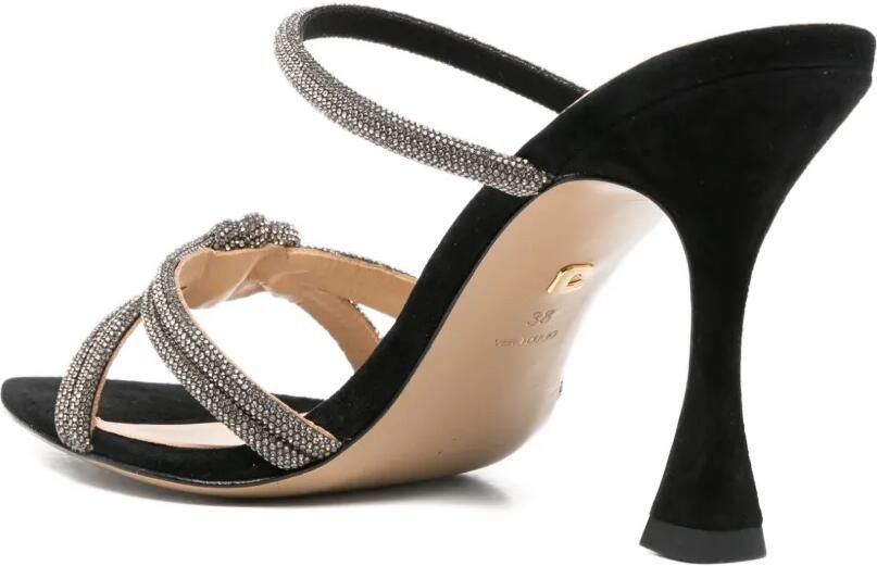 Lola Cruz Verfraaide sandalen met geknoopte details Zwart - Foto 2