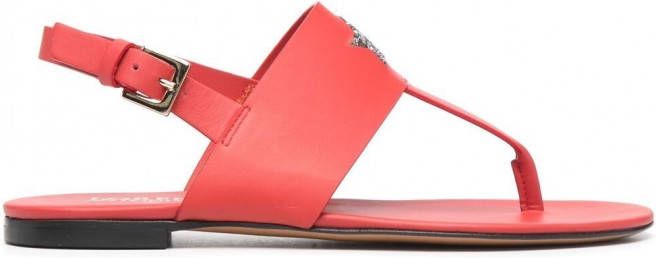 Lorena Antoniazzi Sandalen met logo Rood