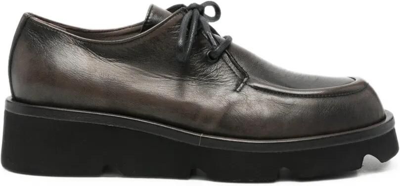 Lorena paggi Derby veterschoenen met plateauzool Bruin