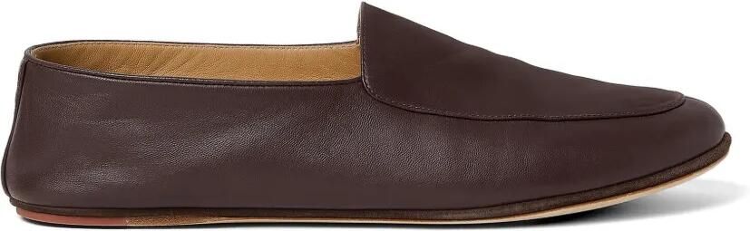 Loro Piana Anton lamsleren loafers Bruin